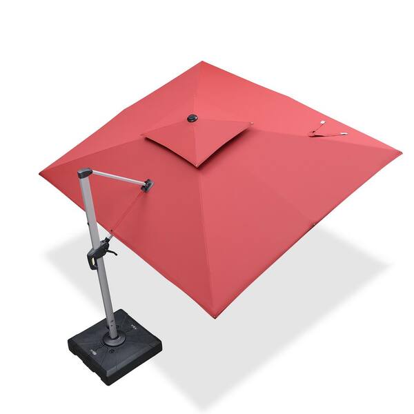 PURPLE LEAF 9 ft. x 11 ft. HighQuality Aluminum Cantilever Polyester