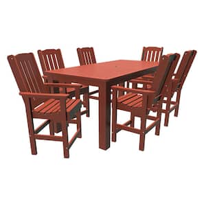 Springville 7-Pieces Recycled Plastic Outdoor Counter Dining Set