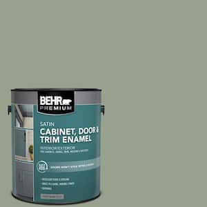 1 gal. #N390-4 Bitter Sage Satin Enamel Interior/Exterior Cabinet, Door & Trim Paint