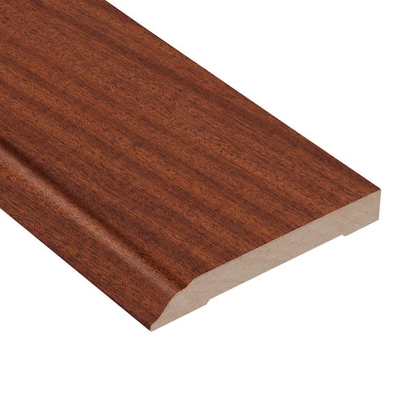 HOMELEGEND Matte Bailey Mahogany 1/2 in. Thick x 3-1/2 in. Wide x 94 in. Length Wall Base Molding