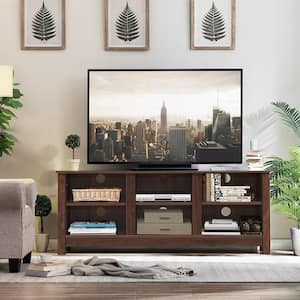 Details about   Costway TV Stand for TV up to 60" Media Console Table Storage with Doors Oak 