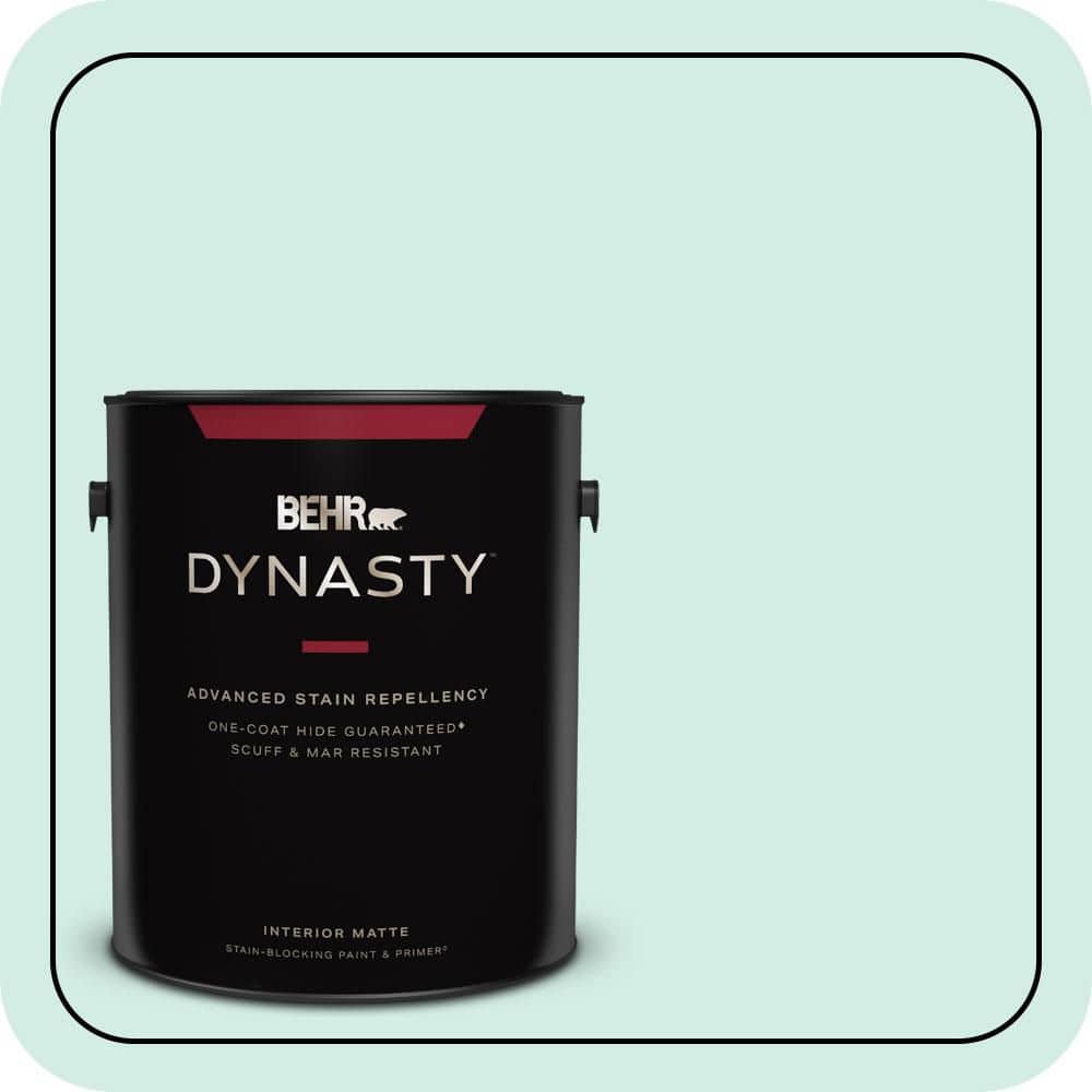 1 gal. #490C-2 Adriatic Mist Matte Interior Stain-Blocking Paint and Primer