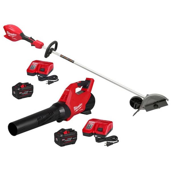 M18 FUEL 18V 8 in. Brushless Cordless Battery Straight Shaft Lawn Edger Kit w/ M18 FUEL 120 MPH 500 CFM Blower Kit