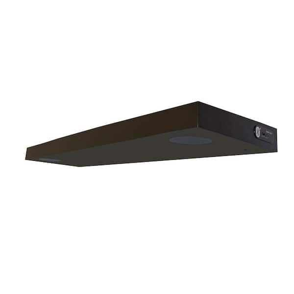 StudioSync 31.5 in. x 9.25 in. 2-Speaker Black Music Shelf