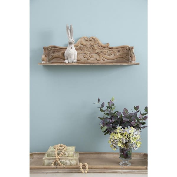A & B Home Cement Gray Rabbit Table Decor - 13 in. H 8578