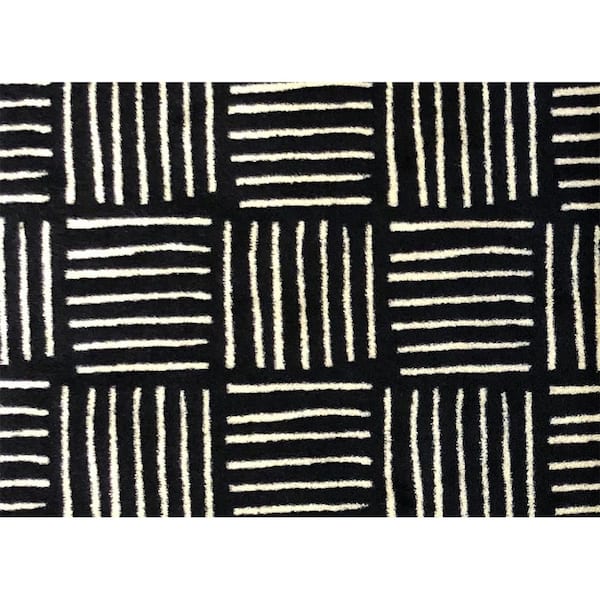 Studio 67 Weave Washable Black Sand 2 ft. 3 in. x 6 ft. 3 in. Runner