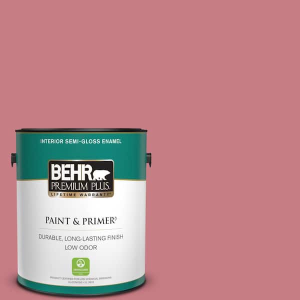 BEHR PREMIUM PLUS 1 gal. #M150-5 Enamored Semi-Gloss Enamel Low Odor Interior Paint & Primer