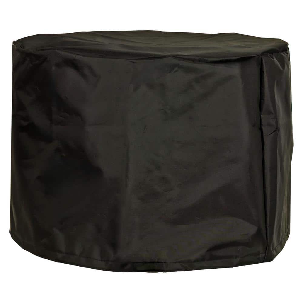 Black 22.5" Round Oxford Cloth Fire Pit Cover with PVC Liner