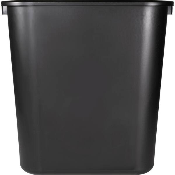 Home Logic 13-Gallons Black Plastic Kitchen Trash Can with Lid Indoor in  the Trash Cans department at