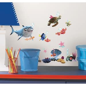 10 in. x 18 in. Finding Nemo 44-Piece Peel and Stick Wall Decals