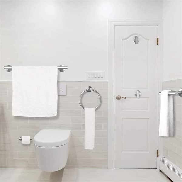 1pc Single Rod Towel Bar, Towel Rack For Bathroom, Wall Mounted Towel  Holder, Stainless Steel Bathroom Towel Hanger, Bathroom Accessories