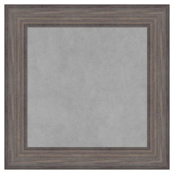 Amanti Art Country Barnwood 21 in. x 21 in. Framed Magnetic Board