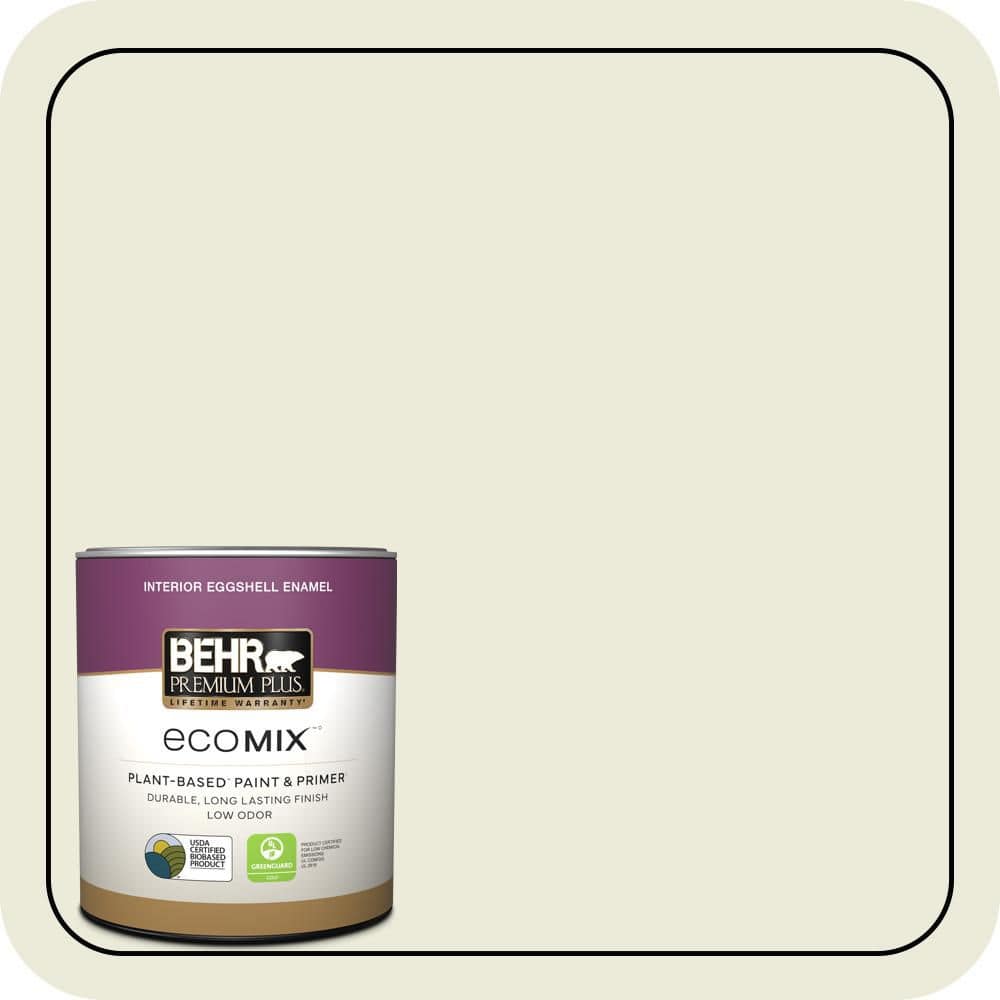 1 qt. Home Decorators #HDC-CT-27 Swiss Cream Eggshell Enamel EcoMix Plant-Based Interior Paint & Primer price history on PriceWatchPro