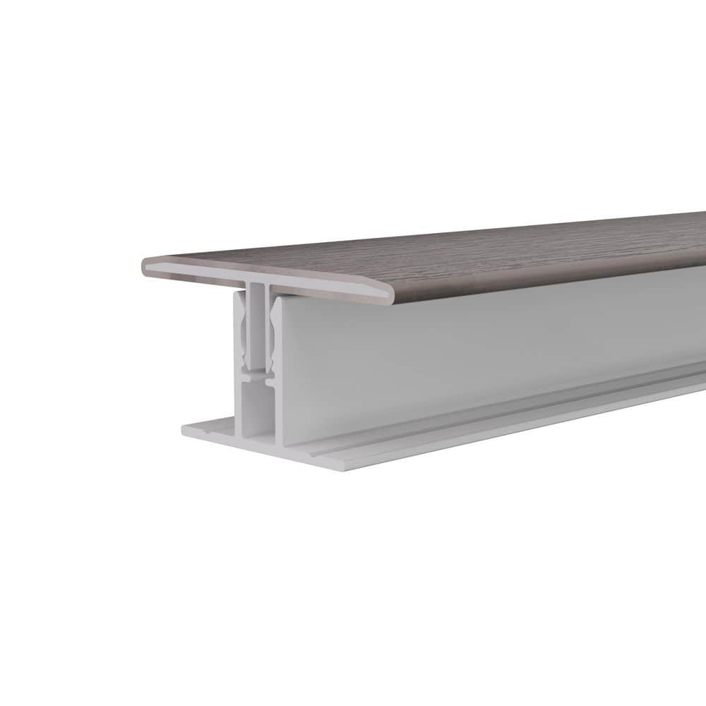 Alusions 1 in. x 2.19 in. x 8 ft. Argentinian Silver Gray Composite Aluminum H Trim Kit  for .5 in. Board price history on PriceWatchPro