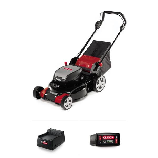 Oregon 40V Max Lm400 Lawn Mower Kit With 4.0 Ah Battery And Standard Charger