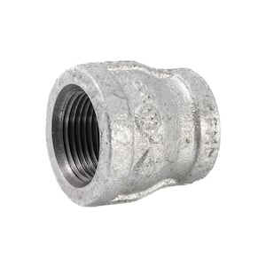 3/4 in. x 1/2 in. Galvanized Malleable Iron FPT x FPT Reducing Coupling Fitting