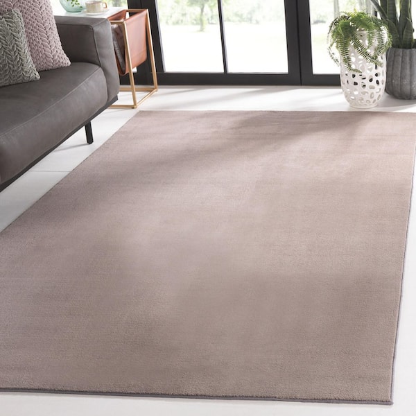 Loft Taupe 6 ft. x 9 ft. Machine Washable Modern Solid Area Rug
