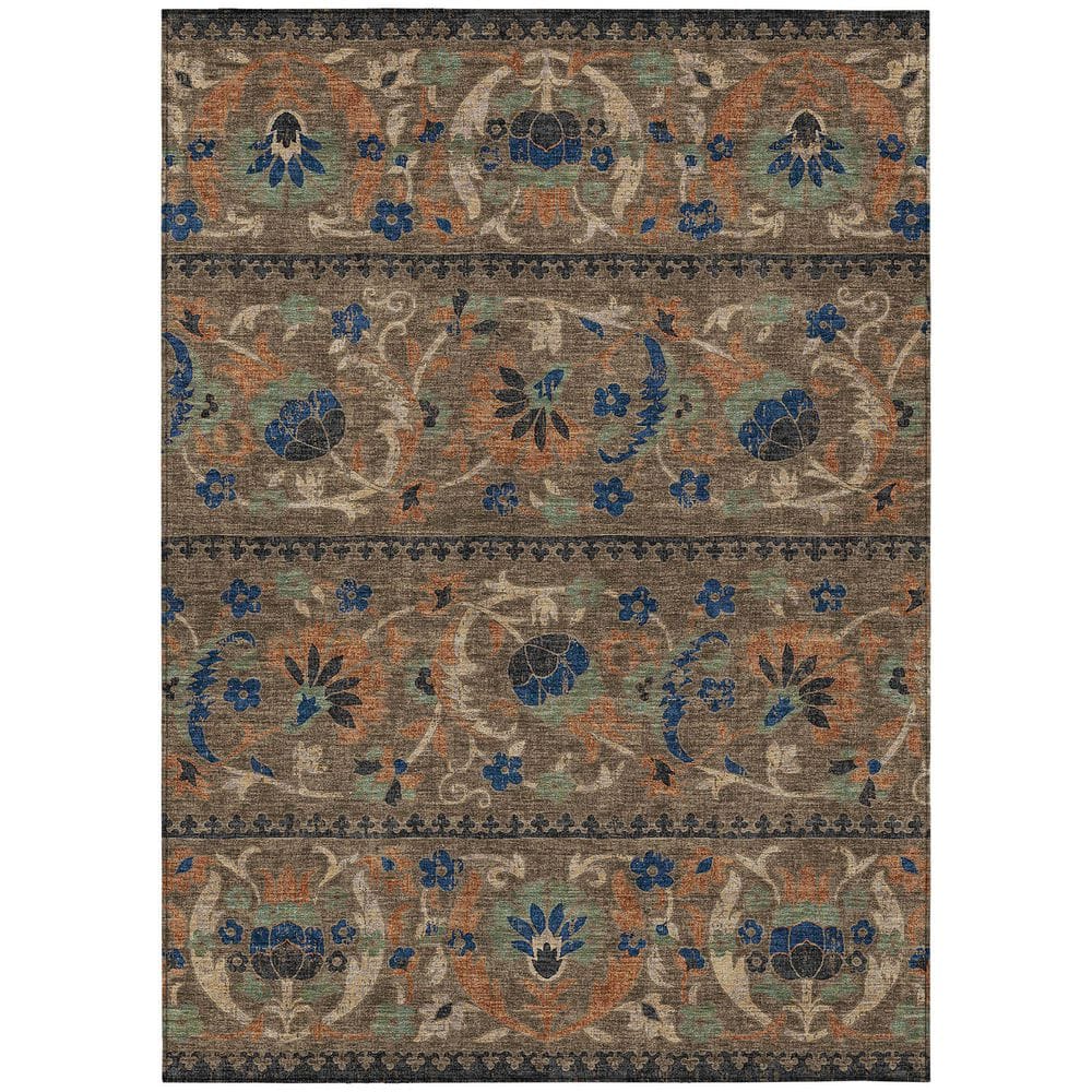 Chantille Machine Washable Indoor/Outdoor Abstract ACN2480 Chocolate 3 ft. x 4 ft. Area Rug price history on PriceWatchPro