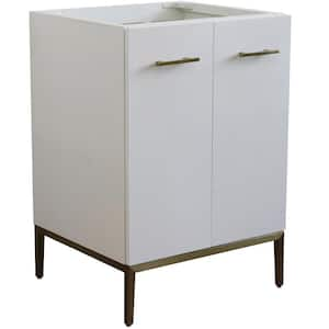 24 in. W x 21.5 in. D Single Bath Vanity Cabinet Only in White