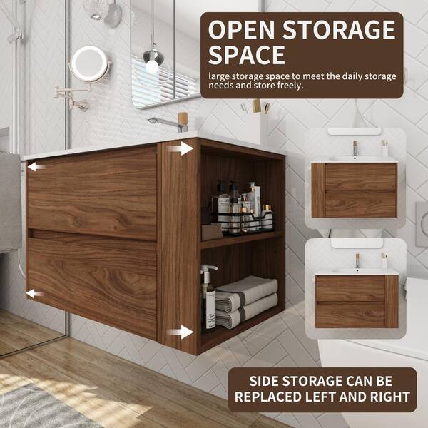 食器 Yuna Xspracer Victoria 30 in. W x 18 in. D x 19 in. H Floating Single