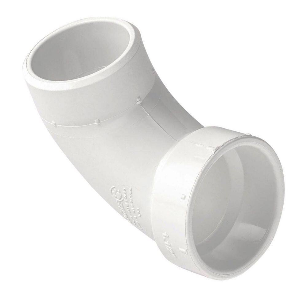 1-1/2 in. PVC DWV 1/4 Bend 90° Street Elbow, Hub x Spigot Connection, Durable Plumbing Fitting for Drain, (50 Pack) price history on PriceWatchPro