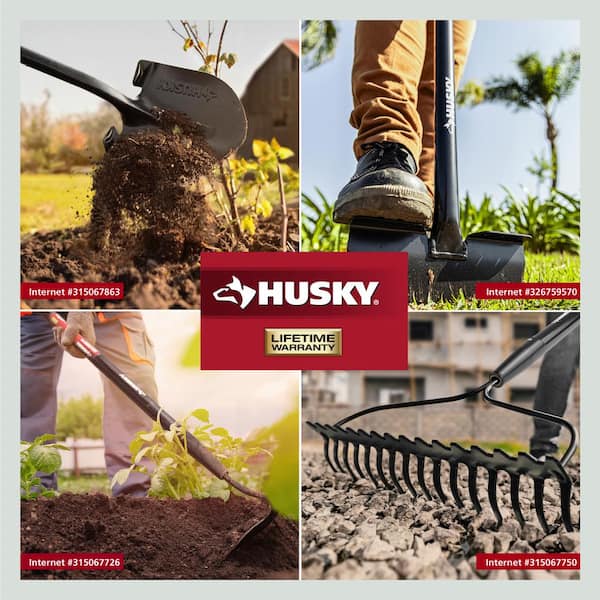 Husky 51 in. Fiberglass Handle Garden Hoe 77150-944 - The Home Depot