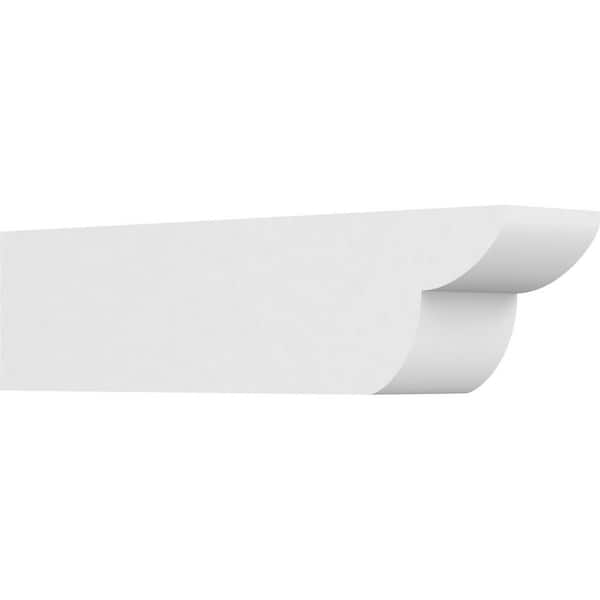 Ekena Millwork 5 in. x 6 in. x 24 in. Standard Crestline Architectural Grade PVC Rafter Tail Brace