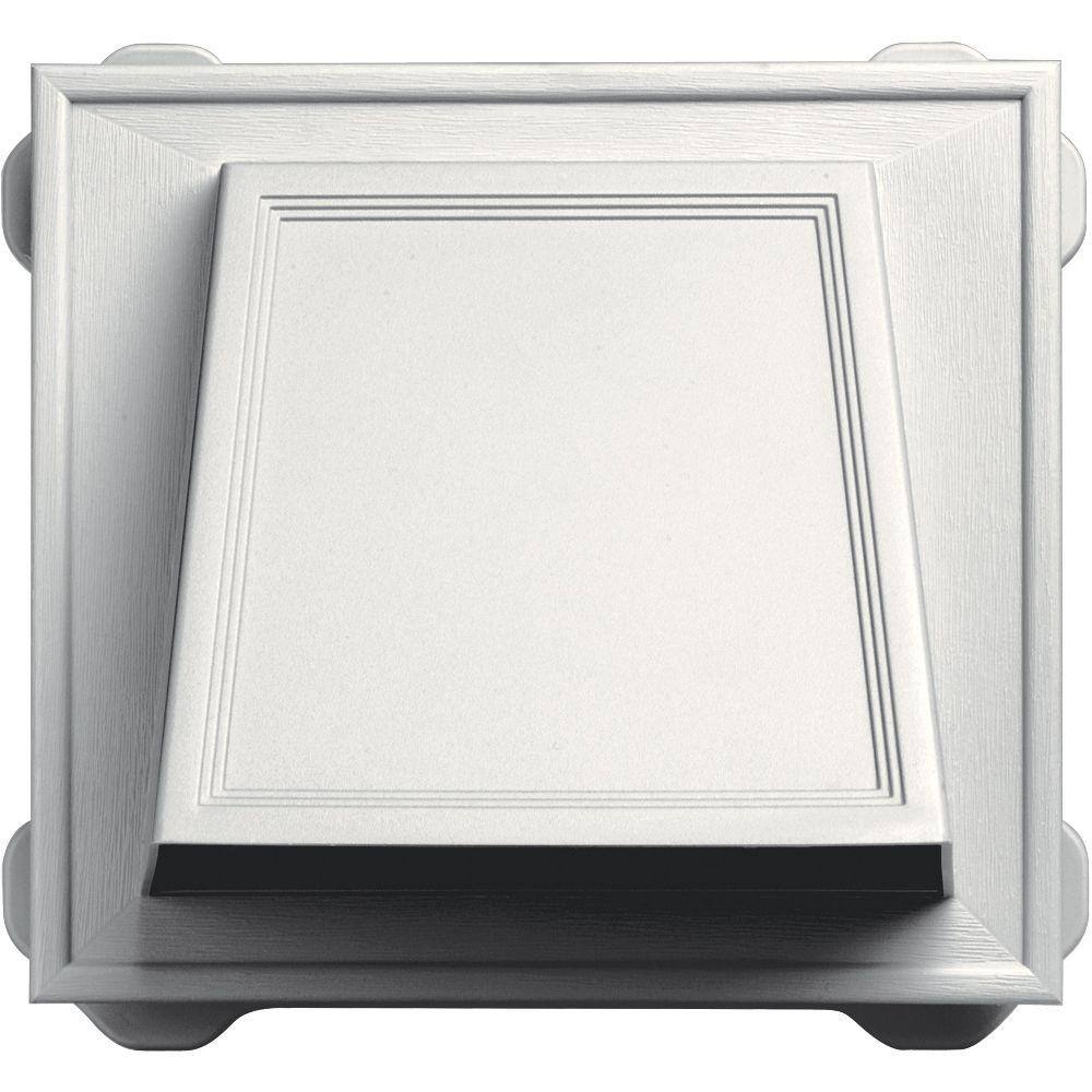 Builders Edge 6 In Hooded Siding Vent 123 White 140056774123 The Home Depot