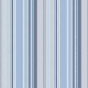 Global Fusion Blue Striped Wallpaper
