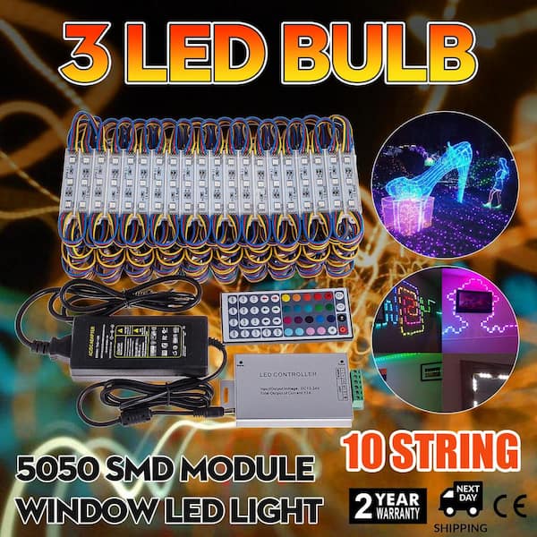VEVOR Storefront Lights RGB SMD5050 20 Colors Window LED Light 100