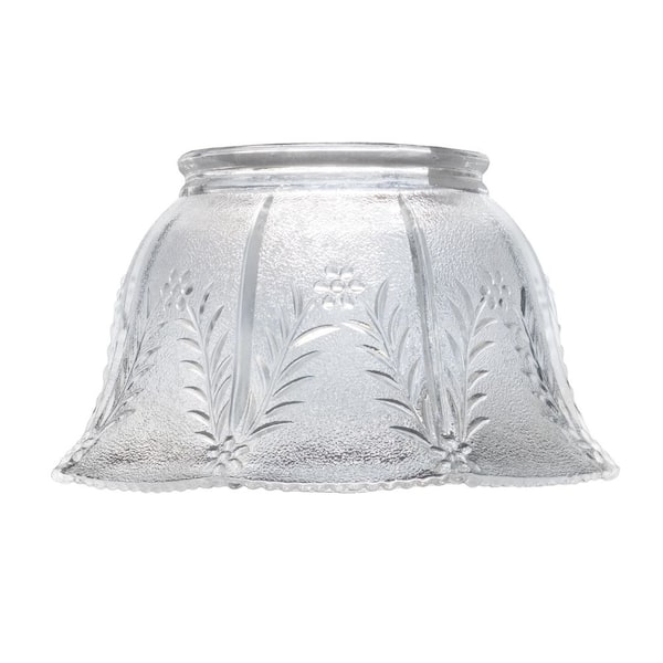 Meyda Revival 4 in Clear Transparent Glass Bell Universal Shade with no fitter