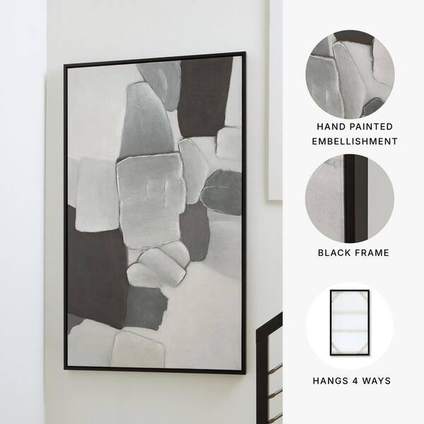 Signature DESIGN BY ASHLEY Adilson Framed Abstract Art Print 60 in