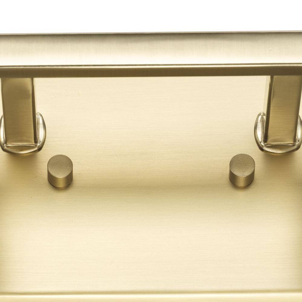 Estrada Brushed Gold 2-Light Vanity with Opal Glass Shades
