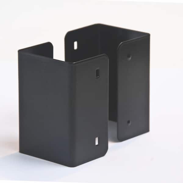 2.5 in. L x 2.5 in. W x 3 in. H Black Ornamental Fence Post Guard