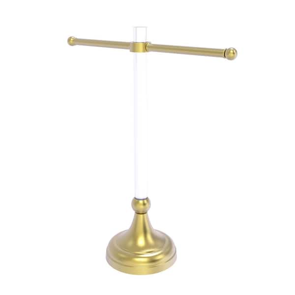 Allied Brass Pacific Grove Collection Free Standing Guest Towel Stand in Polished Brass Allied Brass Pacific Grove Collection Free Standing Guest Towel Stand in Polished Brass