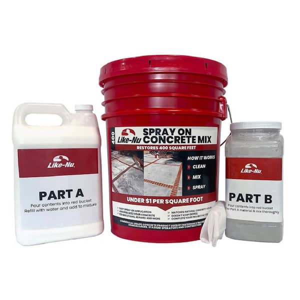 400 sq. ft. Spray On Concrete Mix/Resurfacer