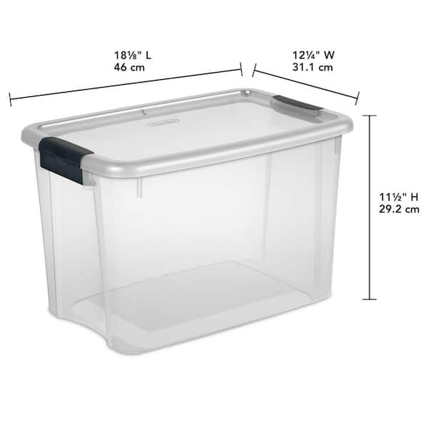 Sterilite 40qt Hinged Lid Latch Box