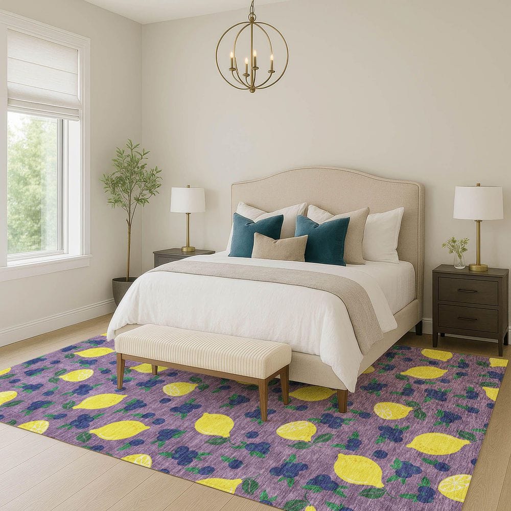 Chantille Machine Washable Indoor/Outdoor Abstract ACN2354 Lavender 10 ft. x 14 ft. Area Rug price history on PriceWatchPro