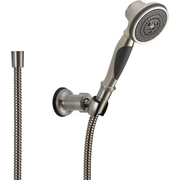 Delta 3-Spray Wall Mount Handheld Shower Head 1.75 GPM in Stainless