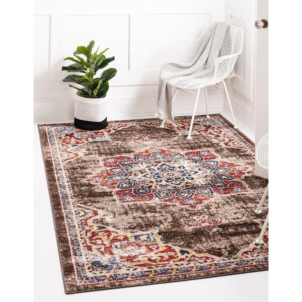 Utopia Helios Chocolate Brown 8' 0 x 10' 0 Area Rug