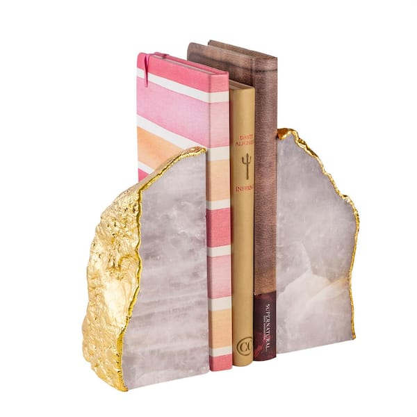 Alliwa Bookends, Rose Gold, Metal Bookends, Office Bookends