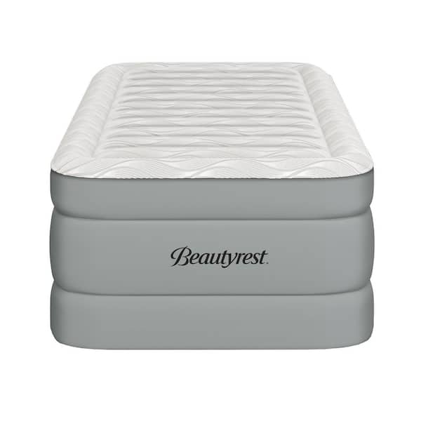 Luxaire 20 in. Twin Raised Air Mattress with Auto Shut-Off Pump, Cooling Top, Durable Construction