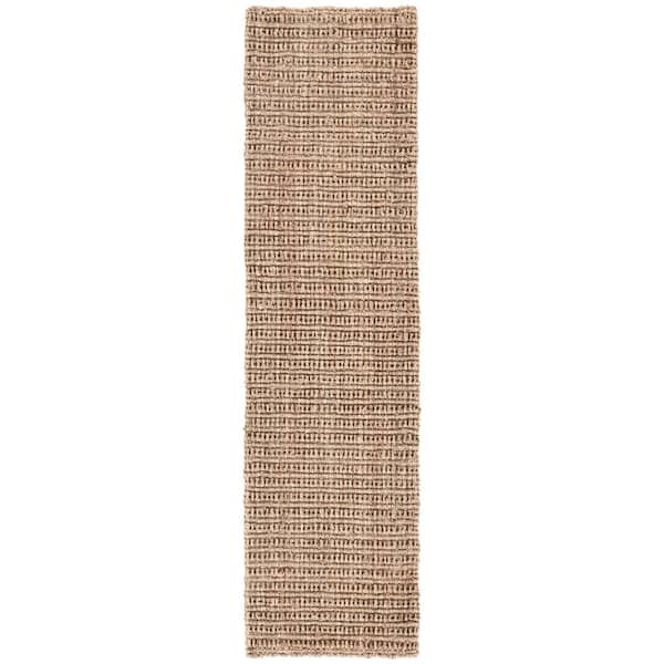 Natural Silver Mink 3 ft. x 9 ft. Solid Runner Rug