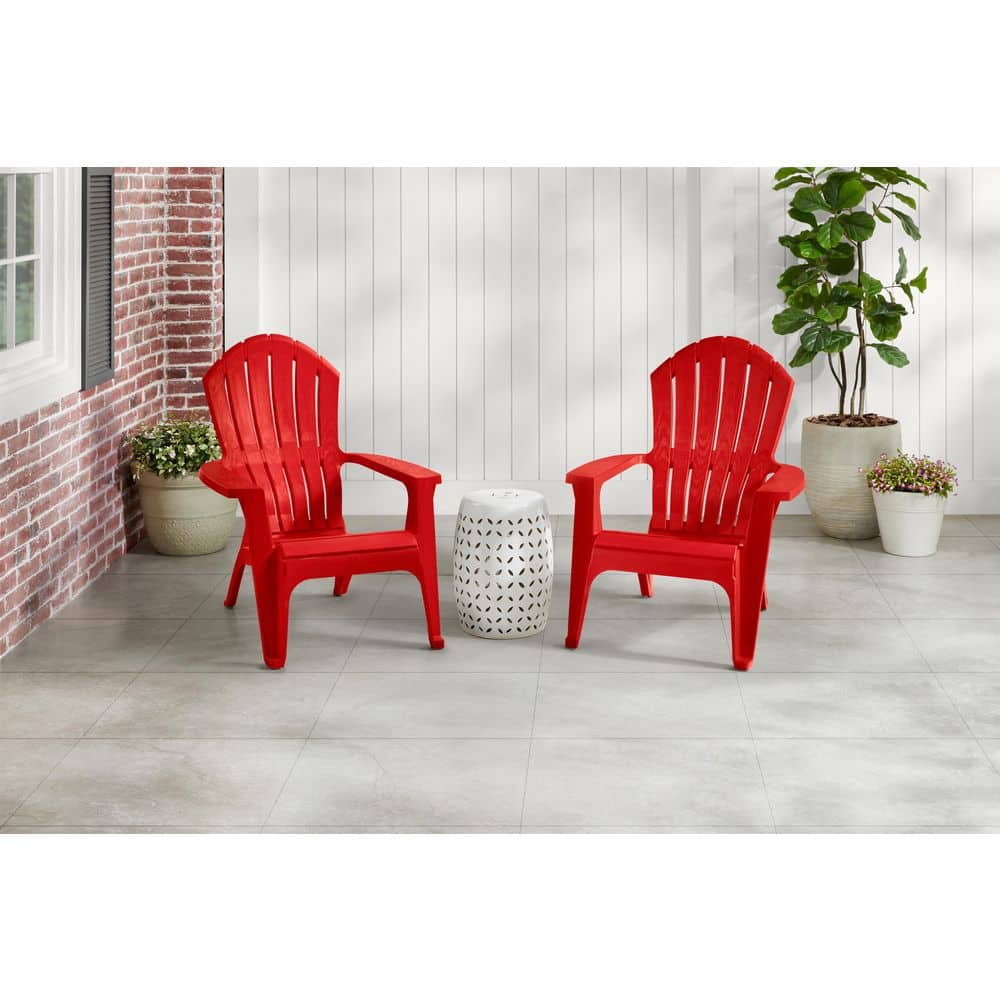 StyleWell Ruby Resin Adirondack Chair 263500 - The Home Depot