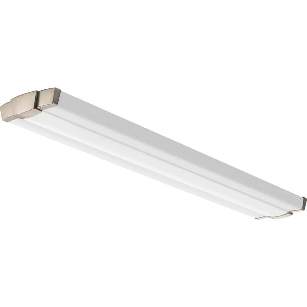 Brushed Nickel 48" LED Linear Flush Mount Light