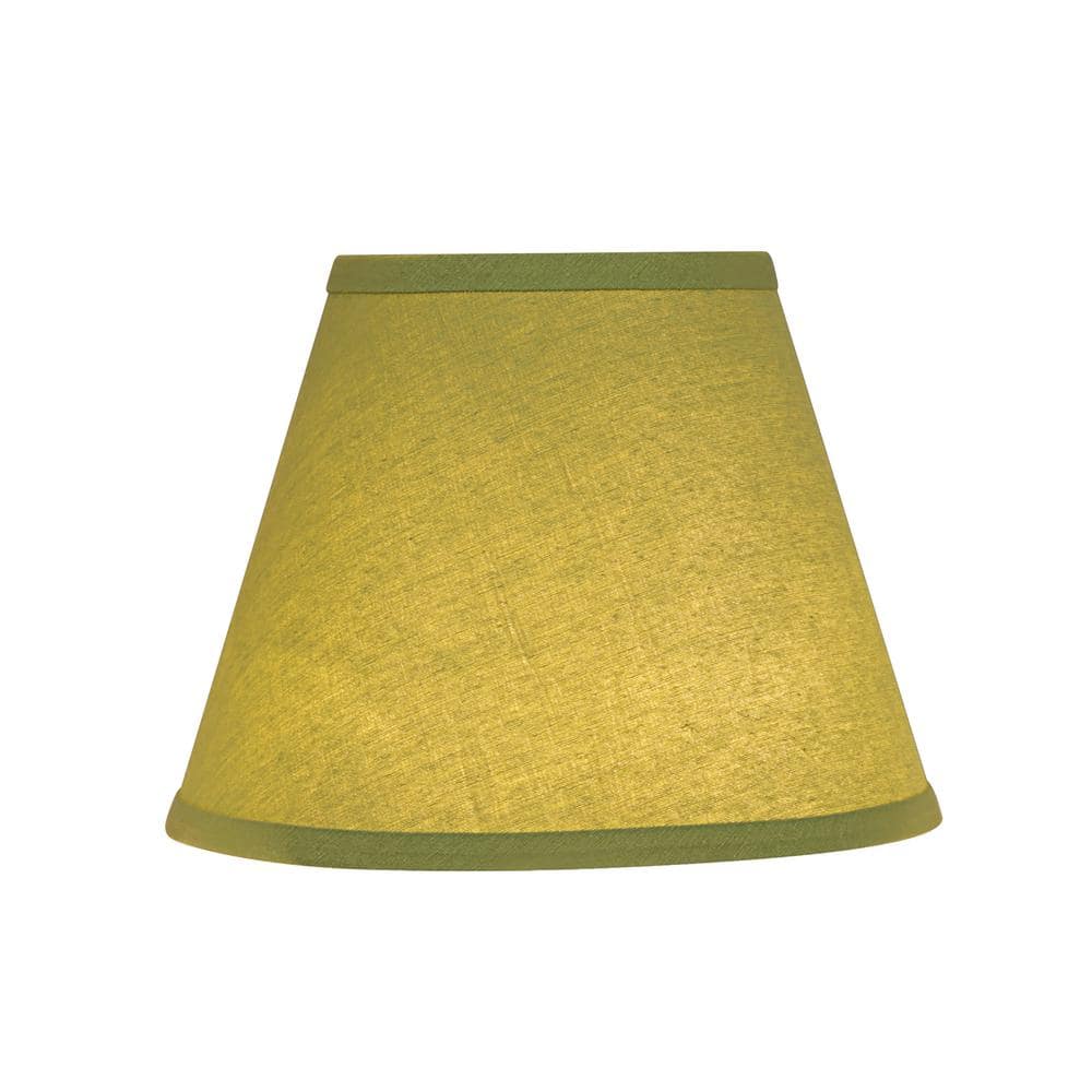 Lime Green Fabric Empire Lamp Shade, 9" Wide