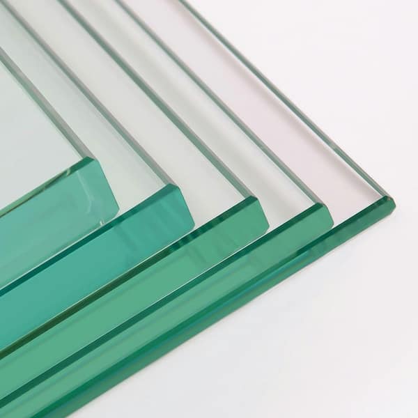 Fab Glass and Mirror 24 in. x 36 in. Clear Rectangular Tempered Glass Sheet 1/4" thick Flat Edge polish for Tabletop and Replacement Glass