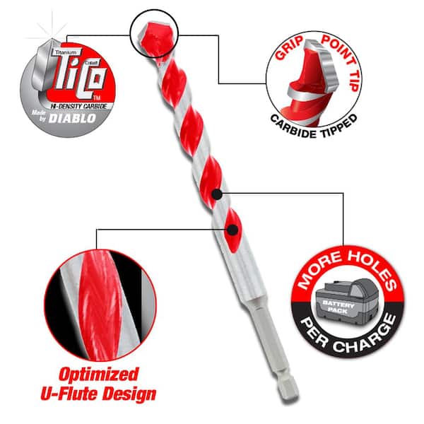 diablo carbide masonry drill bit