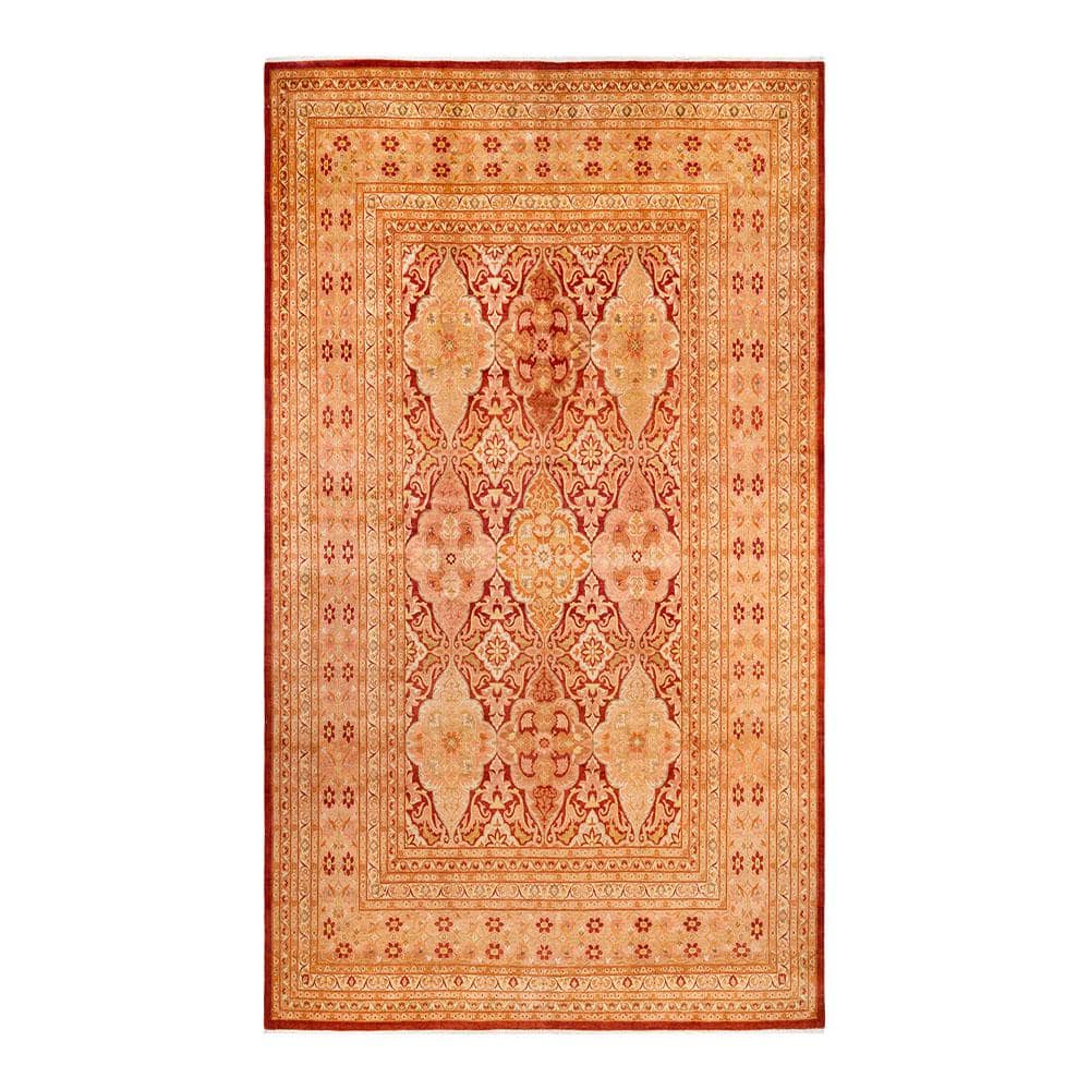 Solo Rugs Mogul, One of a Kind Traditional Orange 10′ 1″ x 14′ 3″ Area Rug, Red
