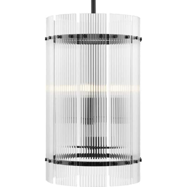 Seville Collection 4-Light Matte Black Contemporary Pendant Light